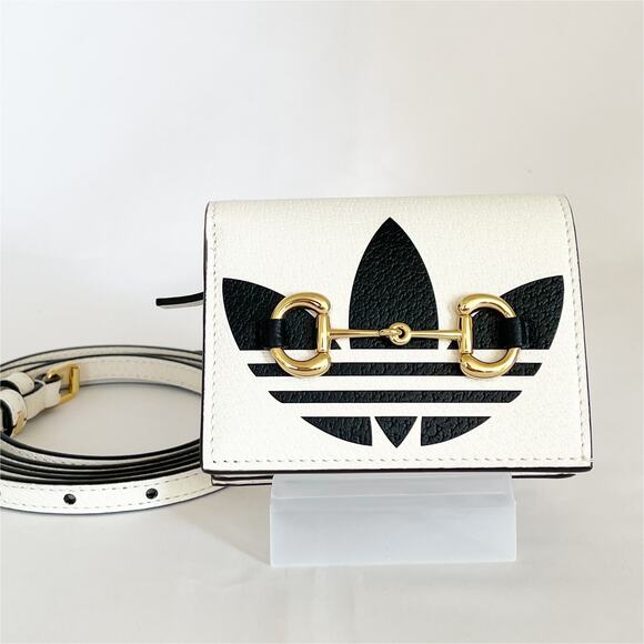 GUCCI x ADIDAS Horsebit Crossbody Wallet NEW - Picture 1 of 12